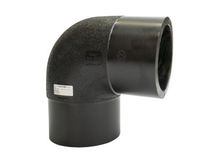 Отвод литой 90° PN16 SDR11 PE100 D110 Отвод литой 90° PN16 SDR11 PE100 D110