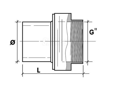 Переход ПЭ/ЛАТУНЬ PN16 SDR11 PE100 D20X1/2
