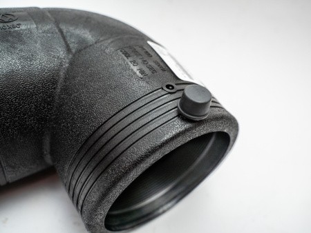 Отвод электросварной 90° PN16 SDR11 PE100 D225 Отвод электросварной 90° PN16 SDR11 PE100 D225